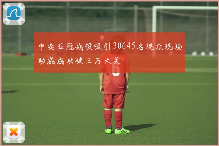 申花亚冠战役吸引30645名观众现场助威成功破三万大关